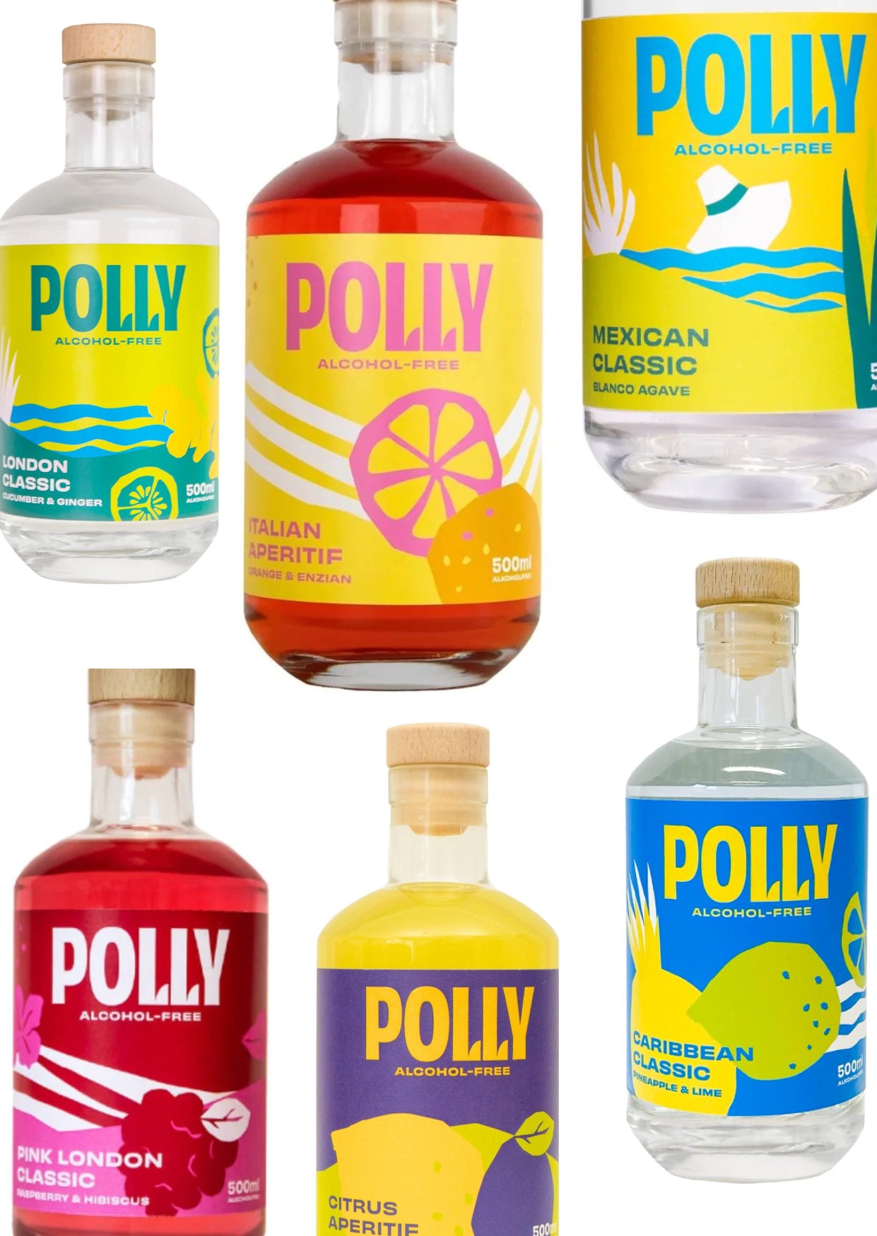 Polly ALL-IN-Bundle Alkoholfrei vol. 6x500ml 10% Rabatt