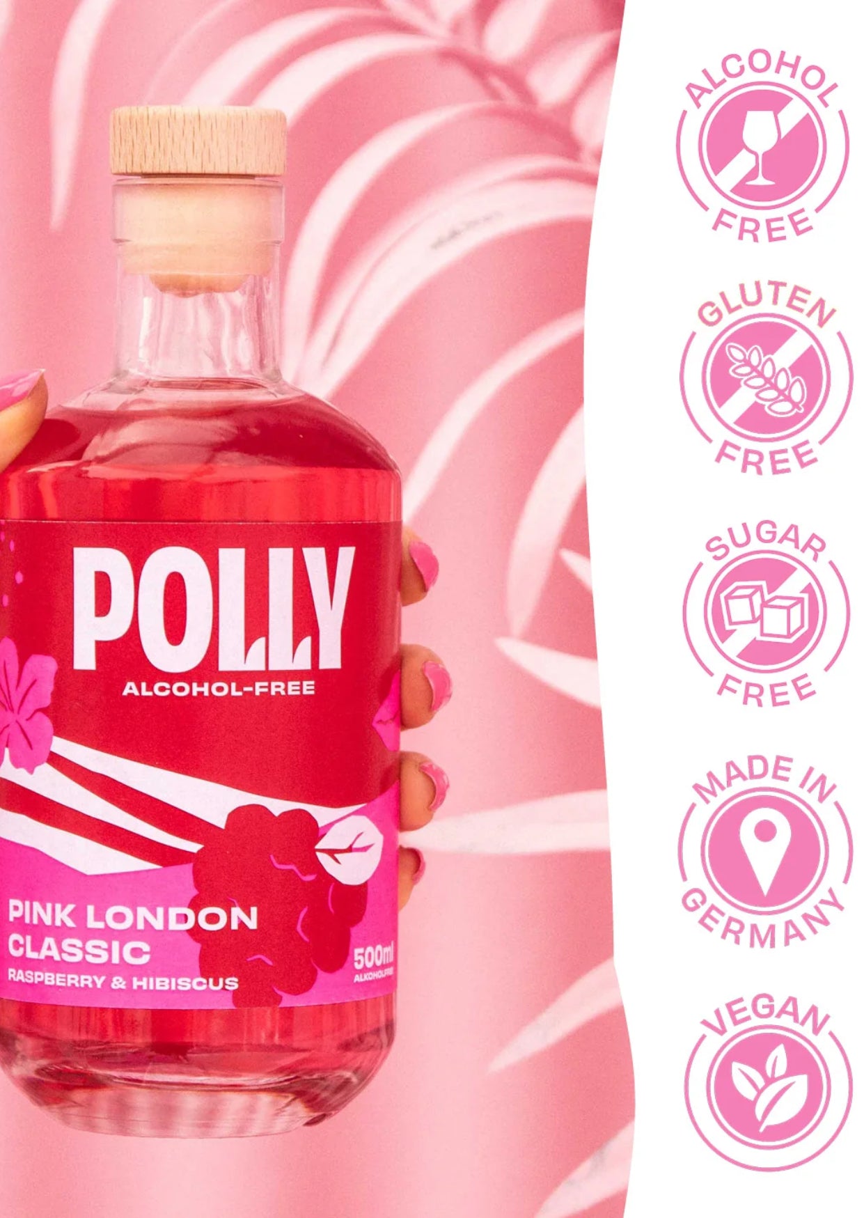 Polly Pink London Classic Alkoholfrei 500ml