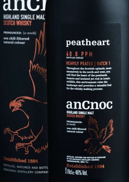 anCnoc Peatheart Years Old Single Malt 46% vol. 700ml
